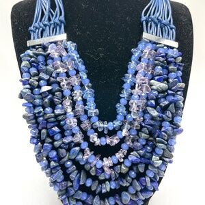 Kenneth Cole Multi Strand Bib Statement Necklace